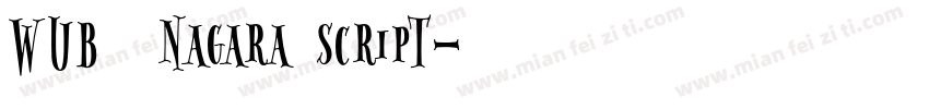 WUB   Nagara Script字体转换